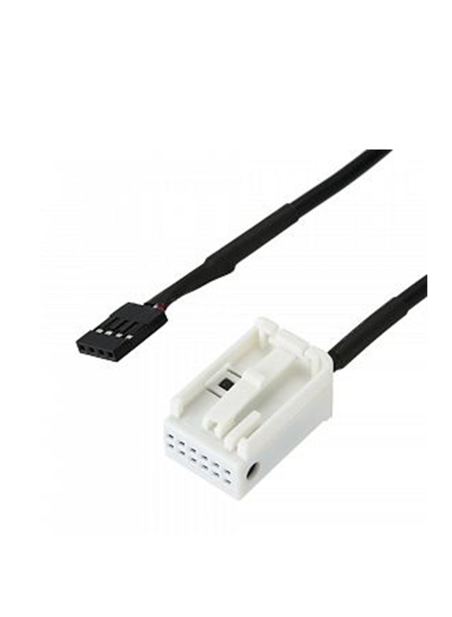 كيه كيه مون قابس تبديل كابل صوت USB AUX أسود - Image 2