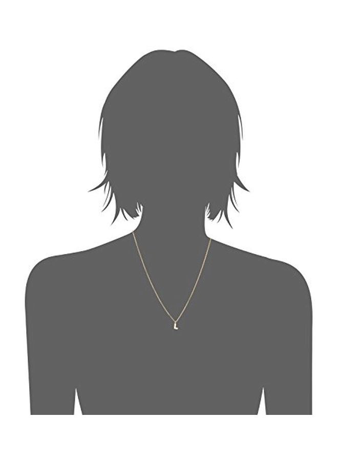 1928 Jewelry 14 Karat Gold Plated Alloy Initial L Pendant Necklace - Image 2