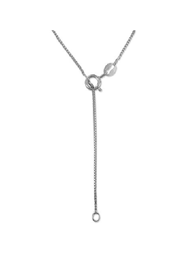 Hawaiian Silver Jewelry - 925 Sterling Silver Cubic Zirconia Studded Flip Flop Pendant Necklace - Image 1