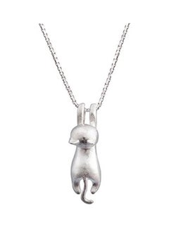 925 Sterling Silver Cat Pendant Necklace