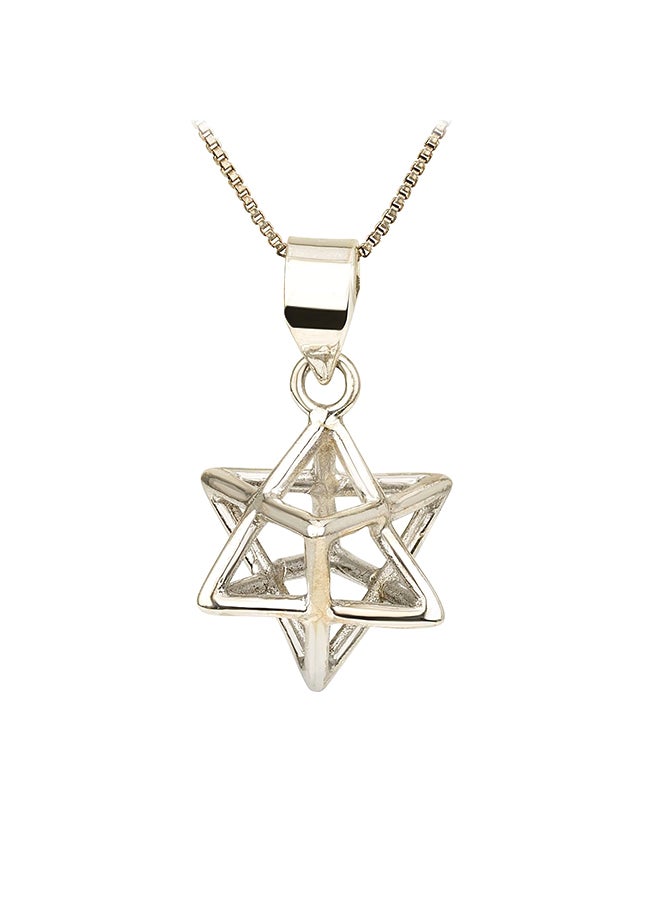 Koral Jewelry - 925 Sterling Silver 3D Star Pendant - Image 1