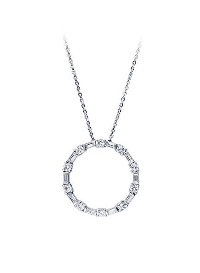 925 Sterling Silver Rhodium Plated Cubic Zirconia Studded Pendant Necklace - v1551797005/N21652558A_1