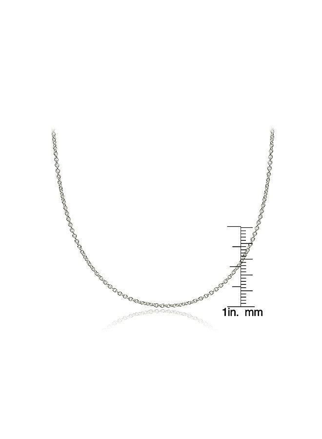 Hoops & Loops - 925 Sterling Silver Adjustable Chain Necklace - Image 1