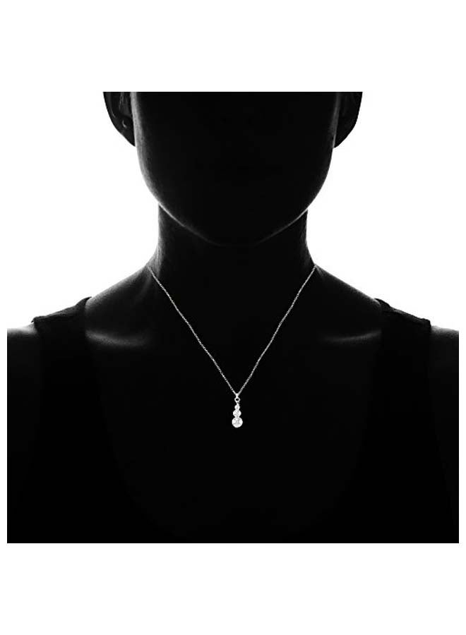 هوبس آند لوبس قلادة بدلاية من الفضة الإسترليني على شكل ثلاث كرات من الخرز - Image 4