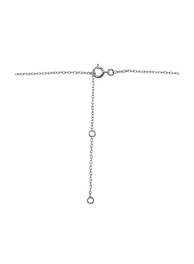 GemStar USA - 925 Sterling Silver Cubic Zirconia Studded Cushion-Cut Pendant Necklace - Image 1