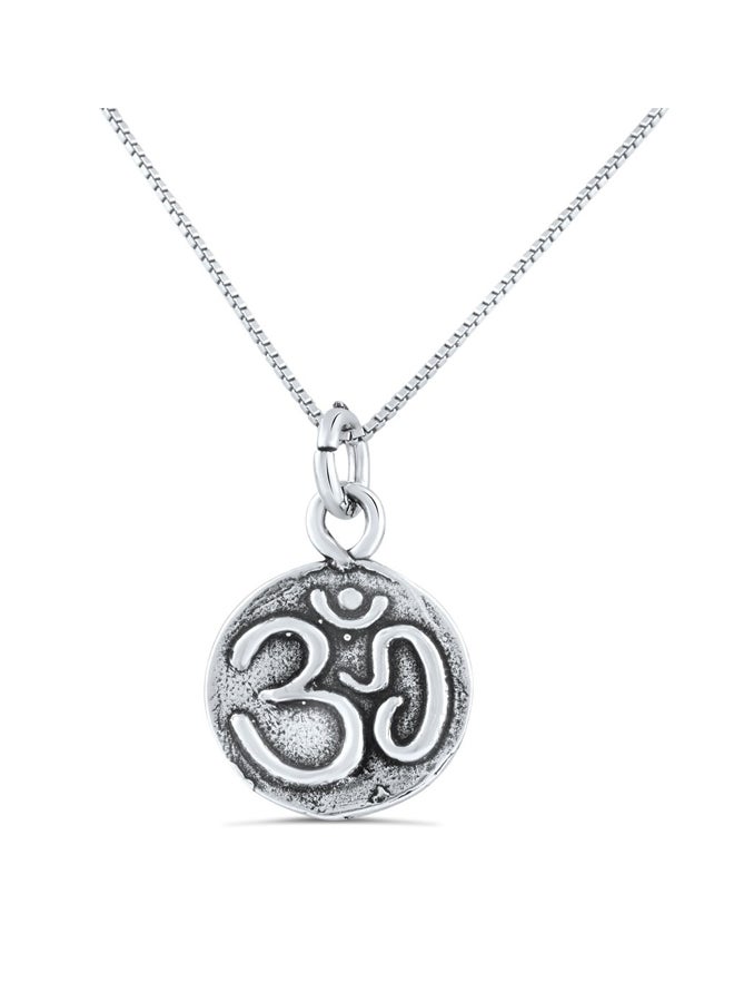 SilverCloseOut Sterling Silver Double Sided Lotus Flower Shaped Pendant Necklace  - Image 2