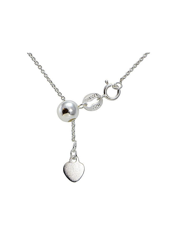 Hoops & Loops - 925 Sterling Silver Adjustable Chain Necklace - Image 1