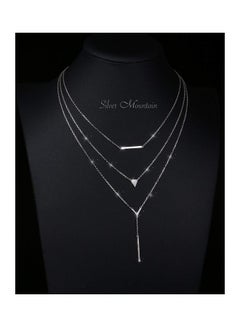 SILVER MOUNTAIN 925 Sterling Silver Multi-Strand Necklace  - Image 2