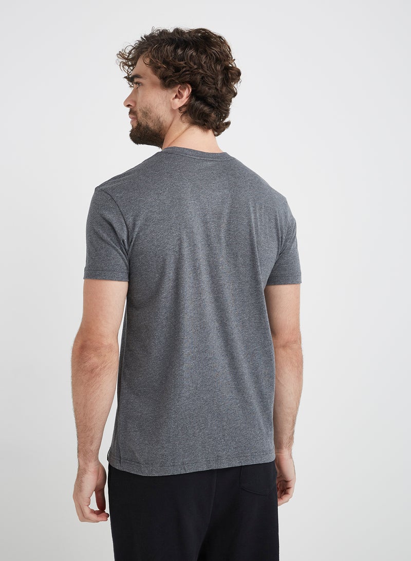 JOCKEY - V-Neck T-Shirt Charcoal Mélange - Image 1