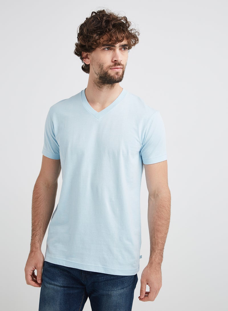 JOCKEY - V-Neck T-Shirt Cobalt Blue - Image 1
