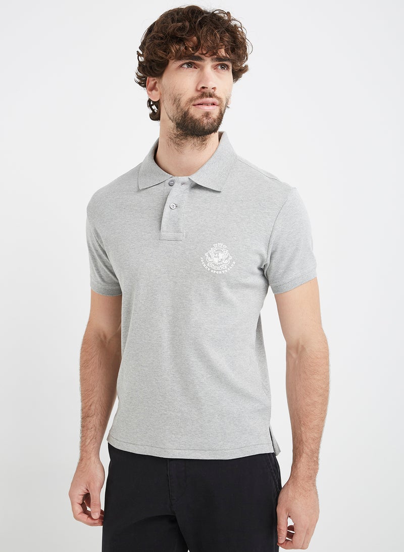 JOCKEY - Polo T-Shirt Grey Mélange - Image 1