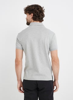 JOCKEY Polo T-Shirt Grey Mélange  - Image 2
