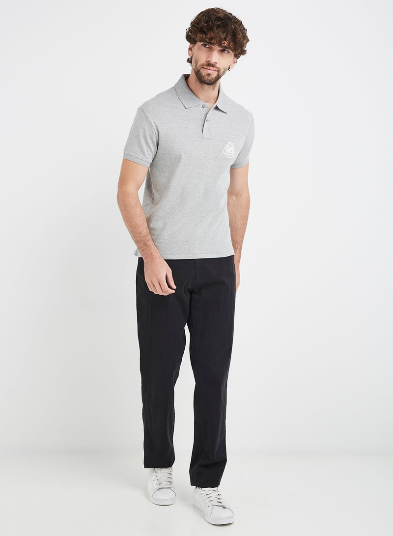 JOCKEY - Polo T-Shirt Grey Mélange - Image 1