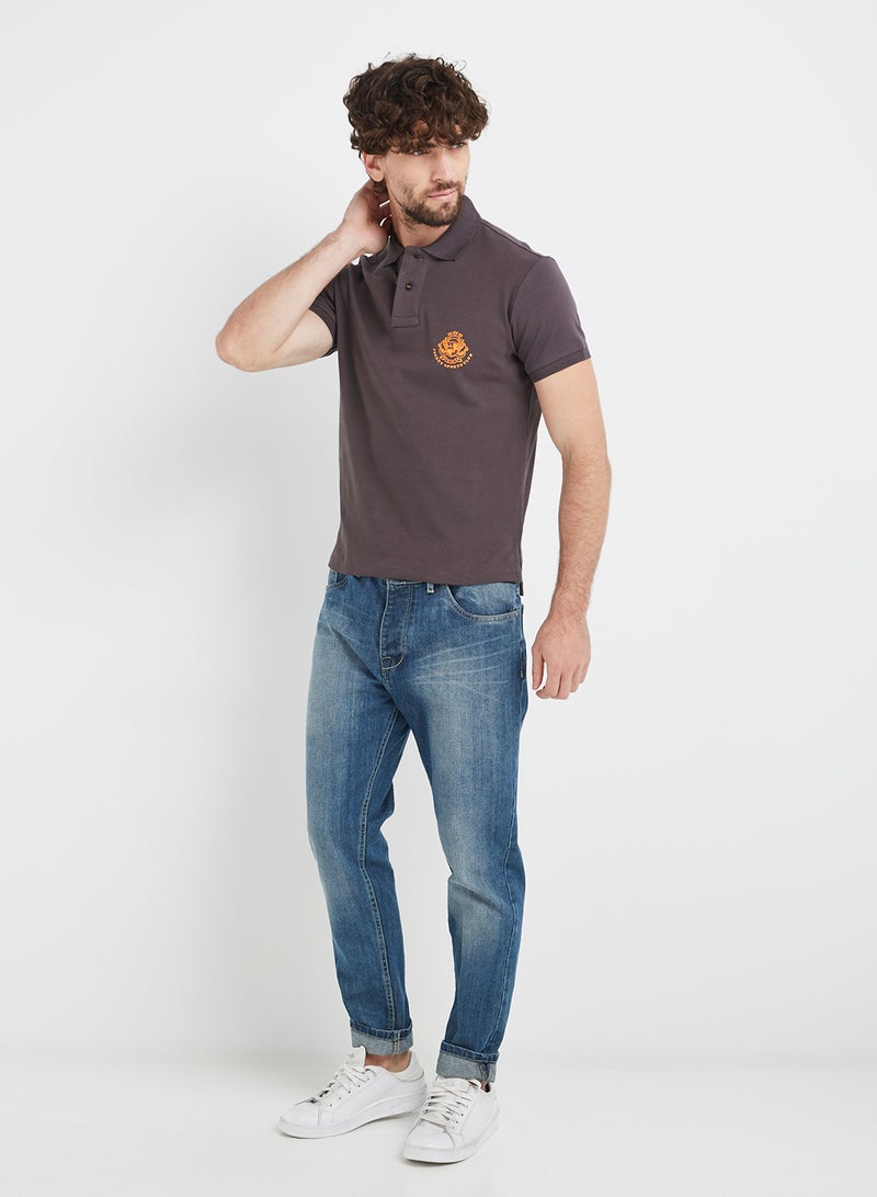 JOCKEY - Polo T-Shirt Mahogany Brown - Image 1