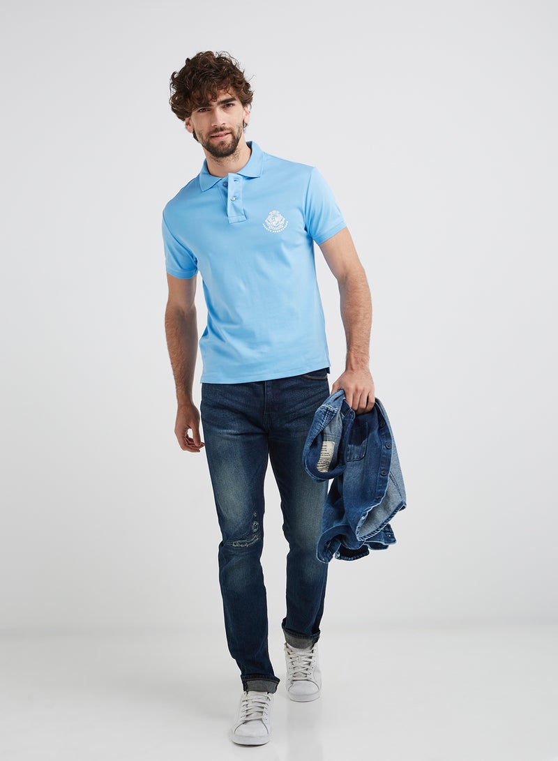 JOCKEY - Polo T-Shirt Sky Blue - Image 1