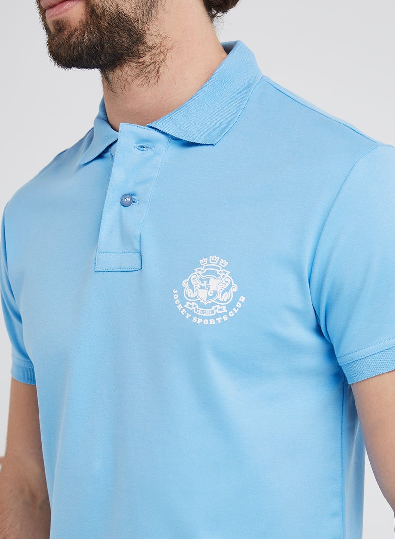 JOCKEY - Polo T-Shirt Sky Blue - Image 1