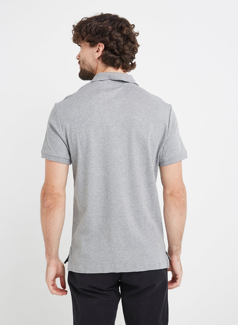 JOCKEY - Polo T-Shirt Grey Mélange - Image 1