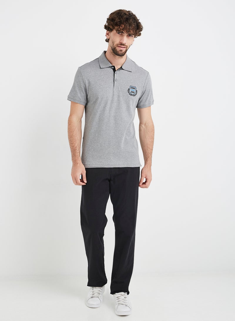 JOCKEY - Polo T-Shirt Grey Mélange - Image 1