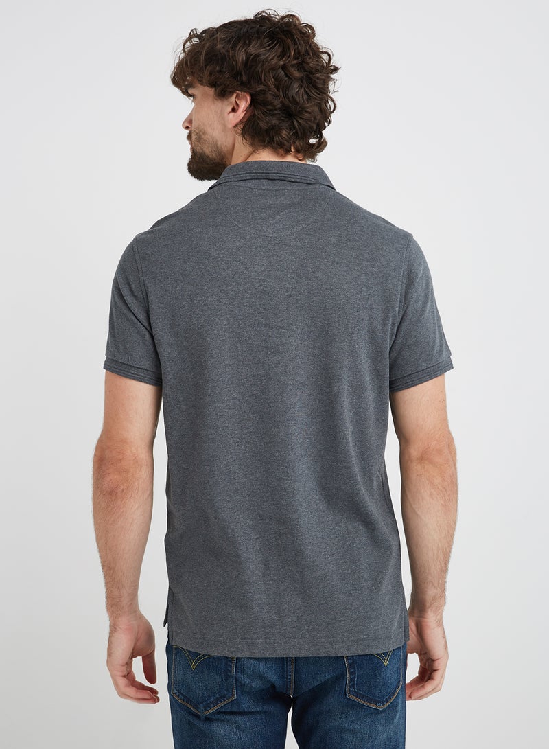 JOCKEY - Men's Polo Charcoal Mélange - Image 1