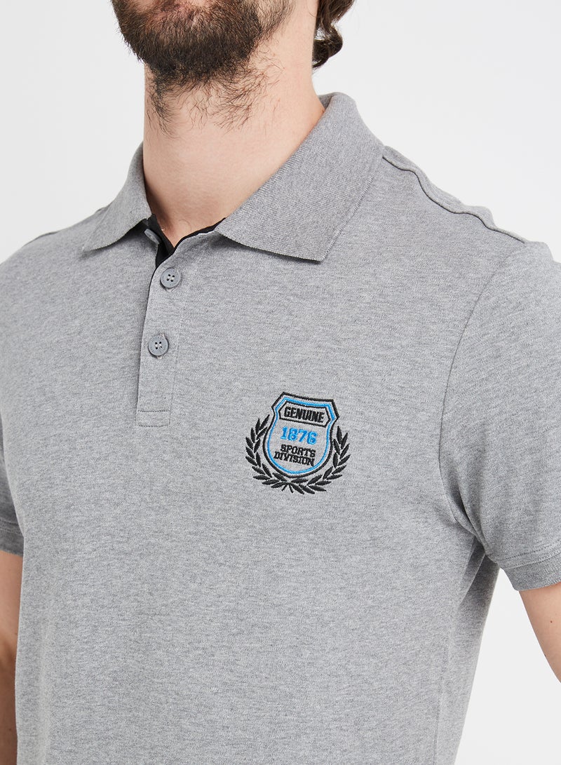 JOCKEY - Polo T-Shirt Grey Mélange - Image 1