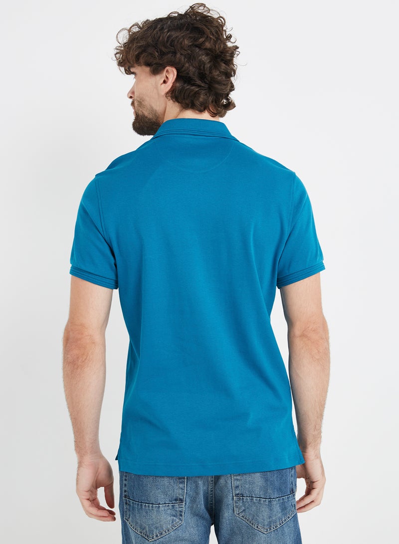 JOCKEY - Polo T-Shirt Teal Blue - Image 1
