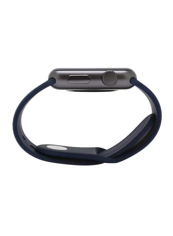 Silicone Rubber Replacement Band With Axle Connectors For Apple Watch 44mm - Image 3