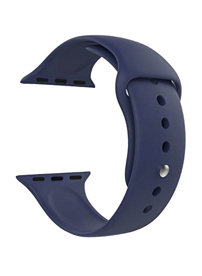 Silicone Rubber Replacement Band With Axle Connectors For Apple Watch 44mm - Image 1