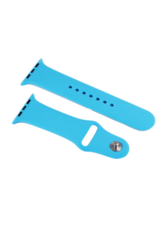 MARGOUN Silicone Rubber Replacement Band With Axle Connectors For Apple Watch 44mm - Image 1