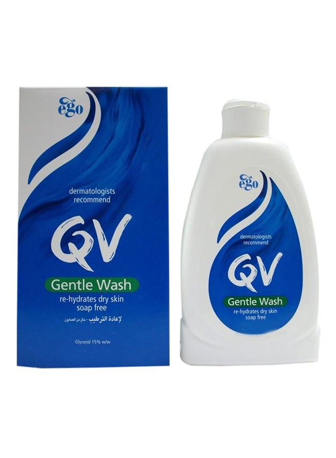 كيو في غسول رقيق أزرق 250ملليلتر