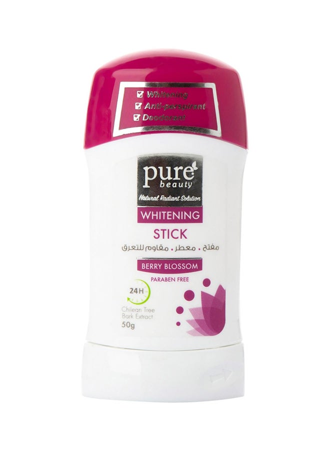 Pure Beauty Whitening Anti-Perspirant Stick - Berry Blossom White 50grams