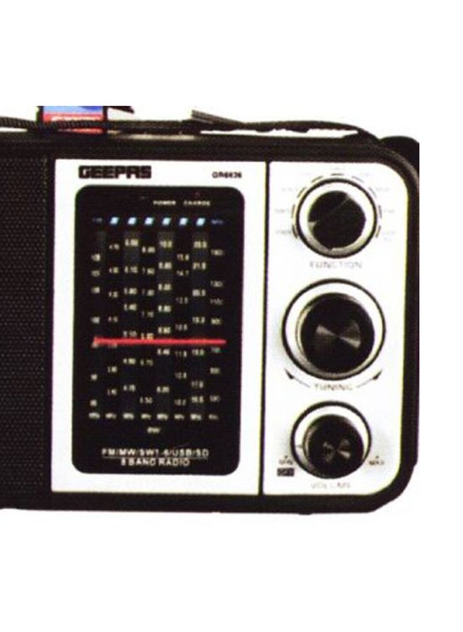 GEEPAS Digital Radio Black/Silver/Red - Image 3
