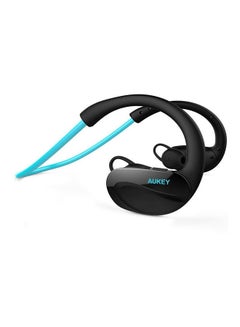 Aukey Bluetooth Headphones, Wireless Sport Headset With Built-In Microphone, 8 Hours Playtime For Mobile Phones - Blue Black/Blue  - Image 2