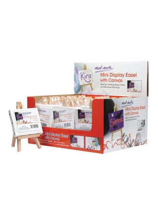 Kira Display Easel With Canvas White/Brown - v1551856599/N21762706A_1