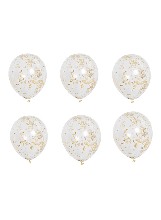 يونيك طقم بالونات كونفيتي من 6 قطع 30سم - Image 2