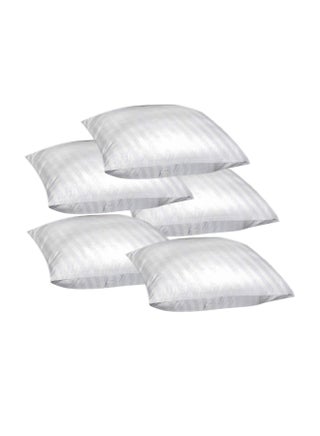 Pack of 5 Solid Throw Pillow Foam White 40x40cm - v1551857780/N21761350A_1