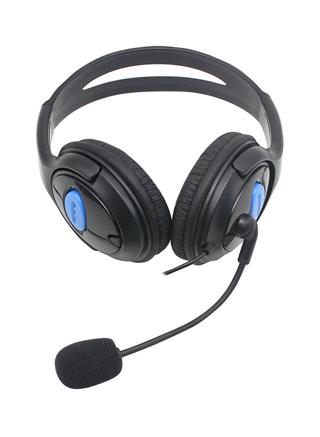 Headphone Wired Headset With Microphone Stereo For PlayStation 4 PS4 Black - Image 2