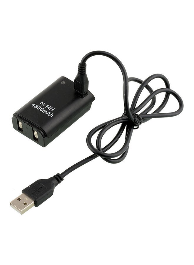4800Mah Rechargeable Battery Dc Charging Cable For Xbox 360 Wireless Controller - Image 2
