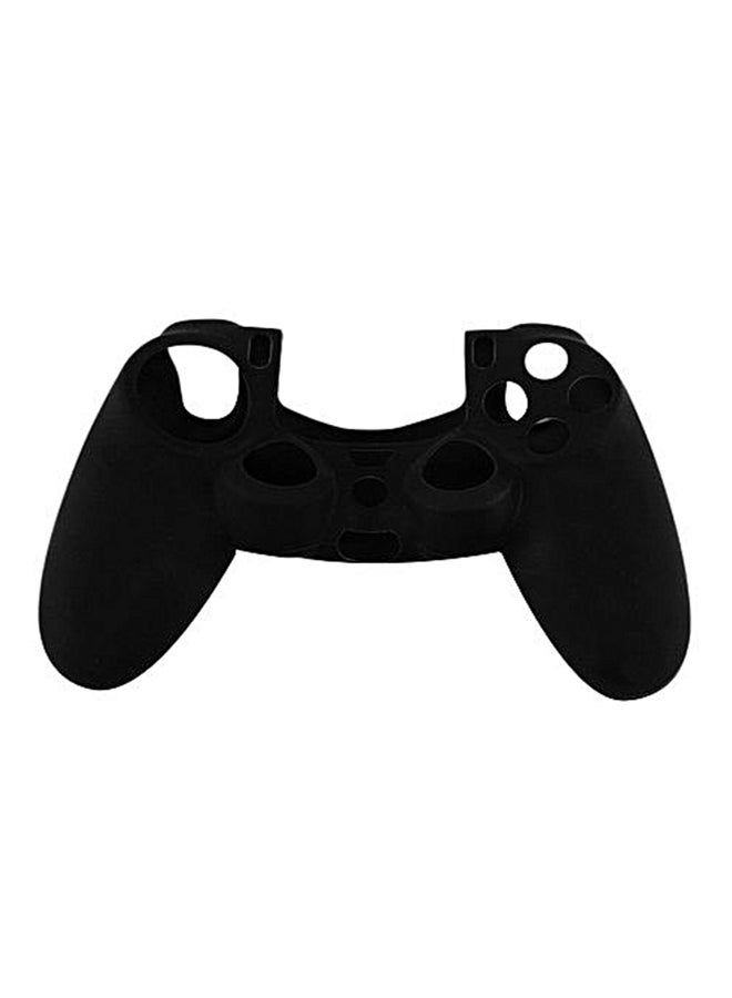Black Soft Silicone Rubber Gel Skin Non-Slip Case Cover For Ps4 Controller  - Image 1