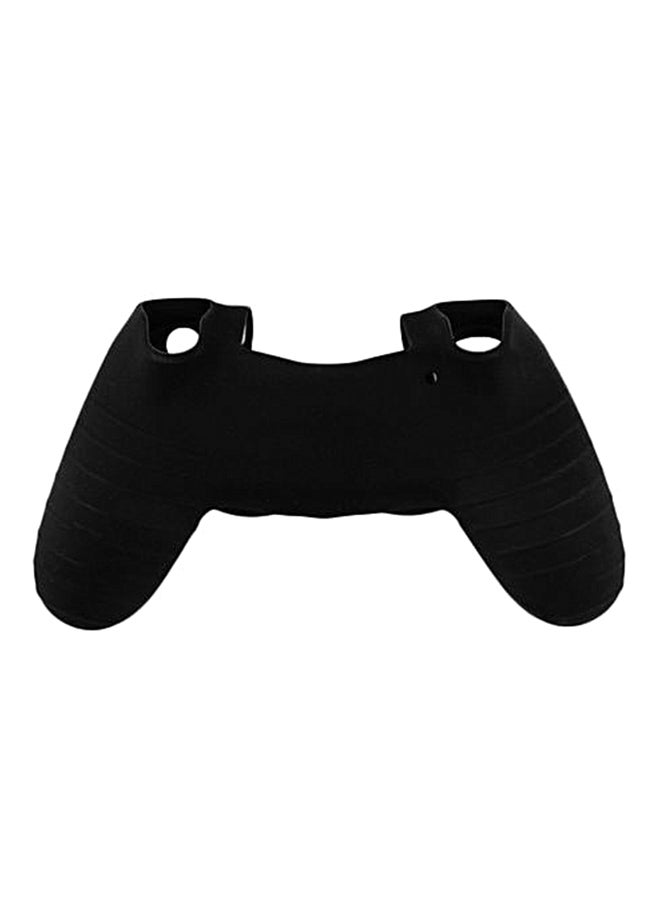 Black Soft Silicone Rubber Gel Skin Non-Slip Case Cover For Ps4 Controller  - Image 2