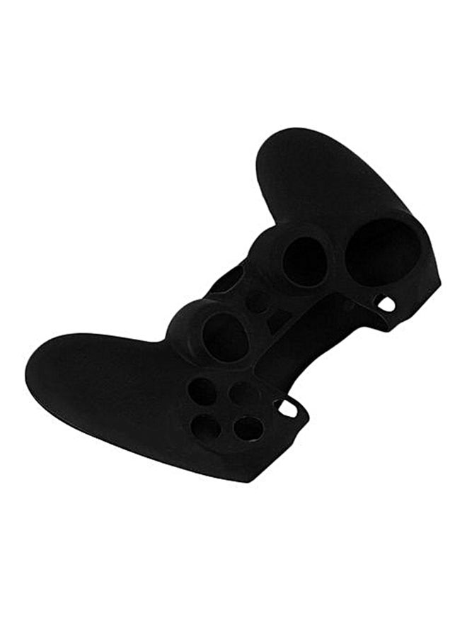 Black Soft Silicone Rubber Gel Skin Non-Slip Case Cover For Ps4 Controller  - Image 3