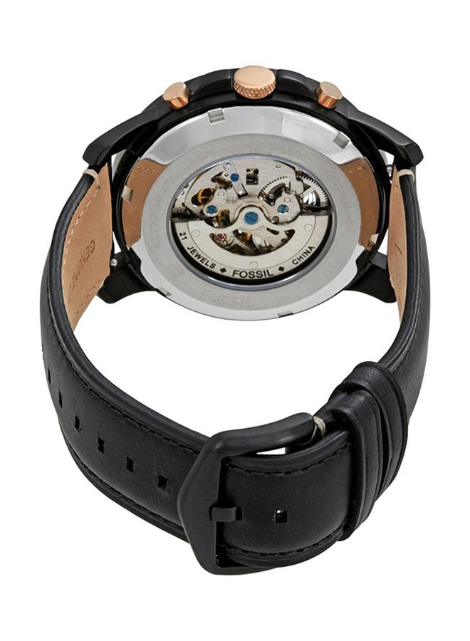 FOSSIL Men's Water Resistant Leather Chronograph Watch ME3138  - Image 2