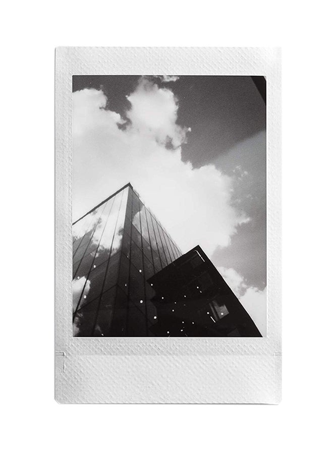 FUJIFILM - 10-Piece Sheets Instax Mini Monochrome Film Set White - Image 1