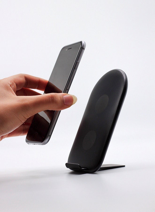 ليكترونيك شاحن لاسلكي سريع بقدرة 10 وات أسود - Image 2