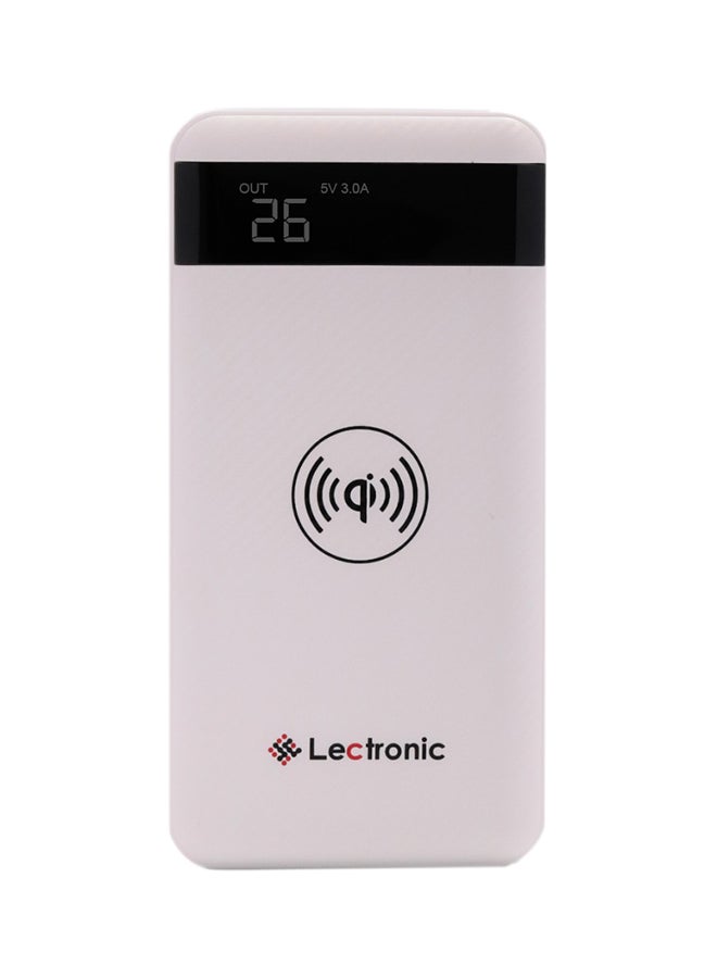 ليكترونيك باور بنك بشحن لاسلكي 10000.0 mAh أبيض - Image 1
