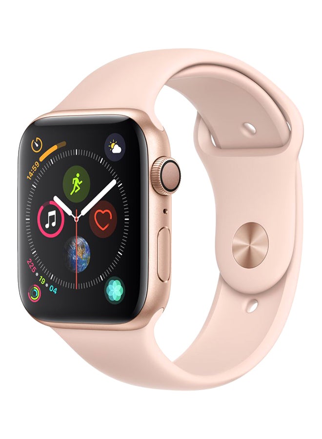 Apple - Watch Series 4 GPS Gold Aluminium Case With Sport Band 44mm Pink Sand - Image 1