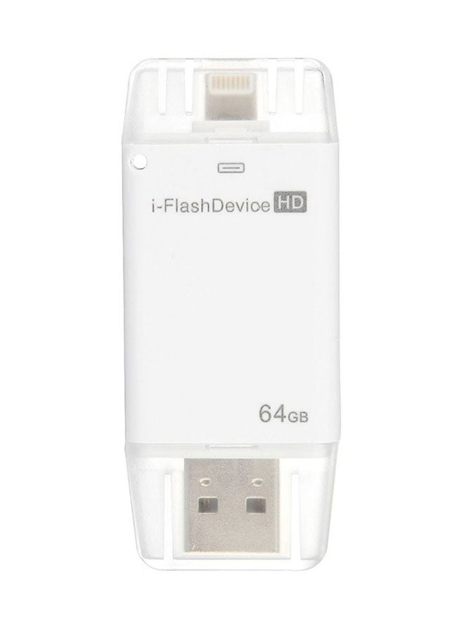i-Flash Drive HD 64 GB For Apple Devices 64 Mbps White - Image 1