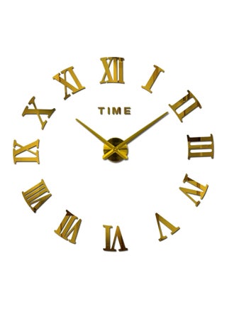 DIY 3D Roman Numeral Wall Clock Gold 80x120cmcm - v1551874255/N21471504A_1