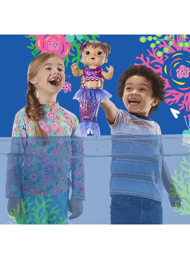 Baby Alive 3-Piece Shimmer N Splash Mermaid Set - Image 3