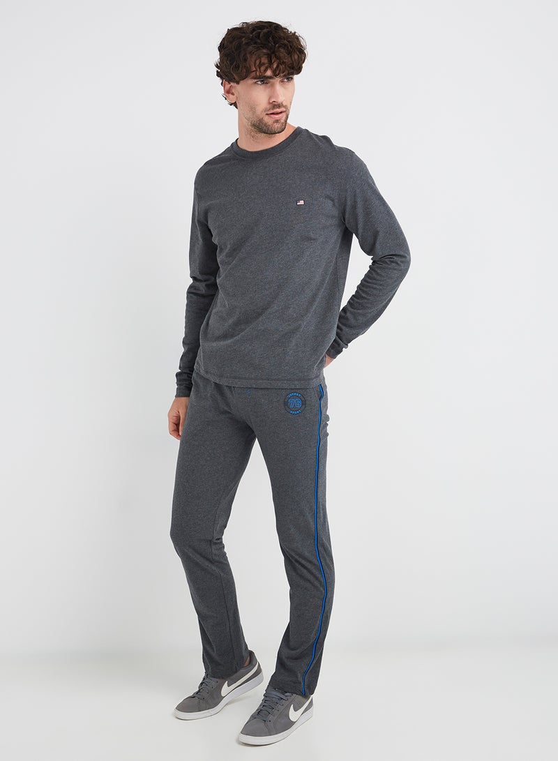 JOCKEY Pocket Detailed Sweatpants Grey/Navy - Image 5
