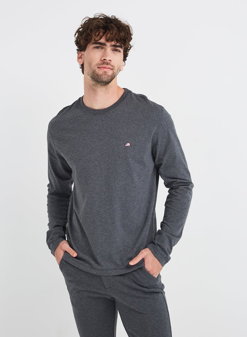 JOCKEY Slim Fit Track Pants Charcoal Melange - Image 1